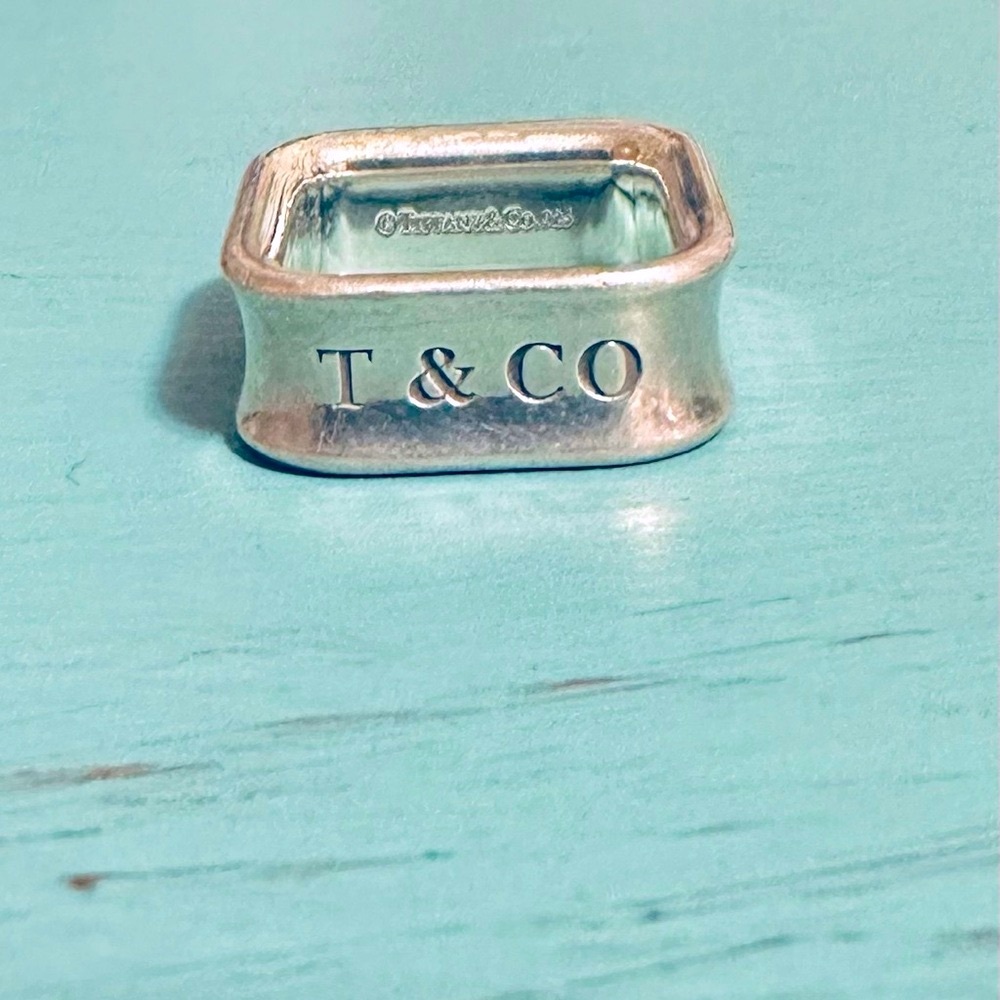 Tiffany & Co. Square Ring, sz 5